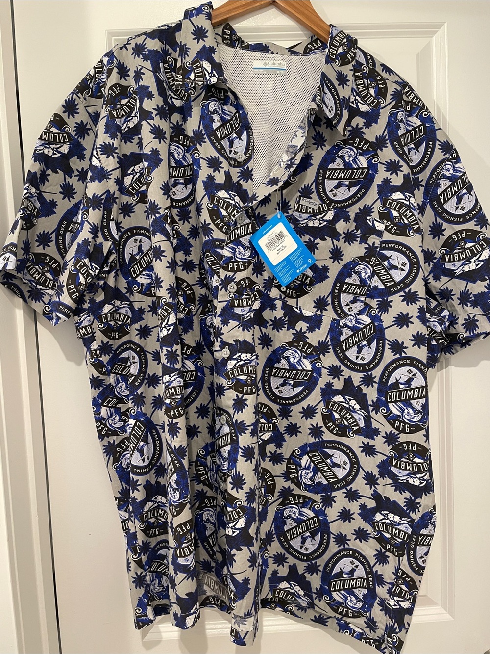 Columbia Short-Sleeve Button-Down shirt 3x nwt